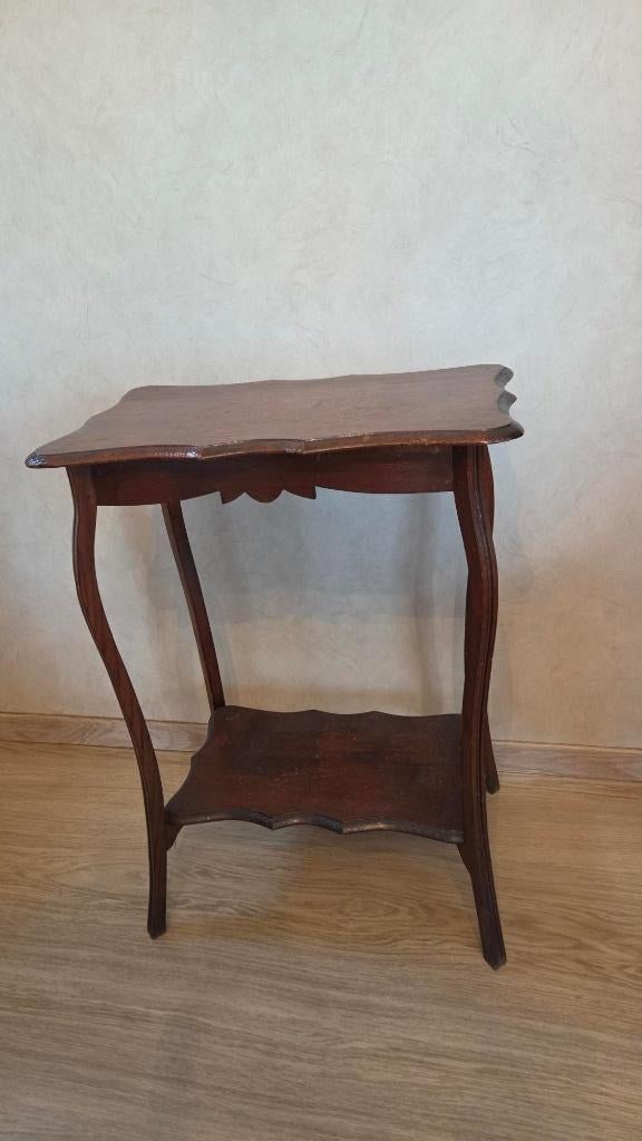 Vintage houten bijzettafeltje Franse Stijl, Antiek en Kunst, Ophalen