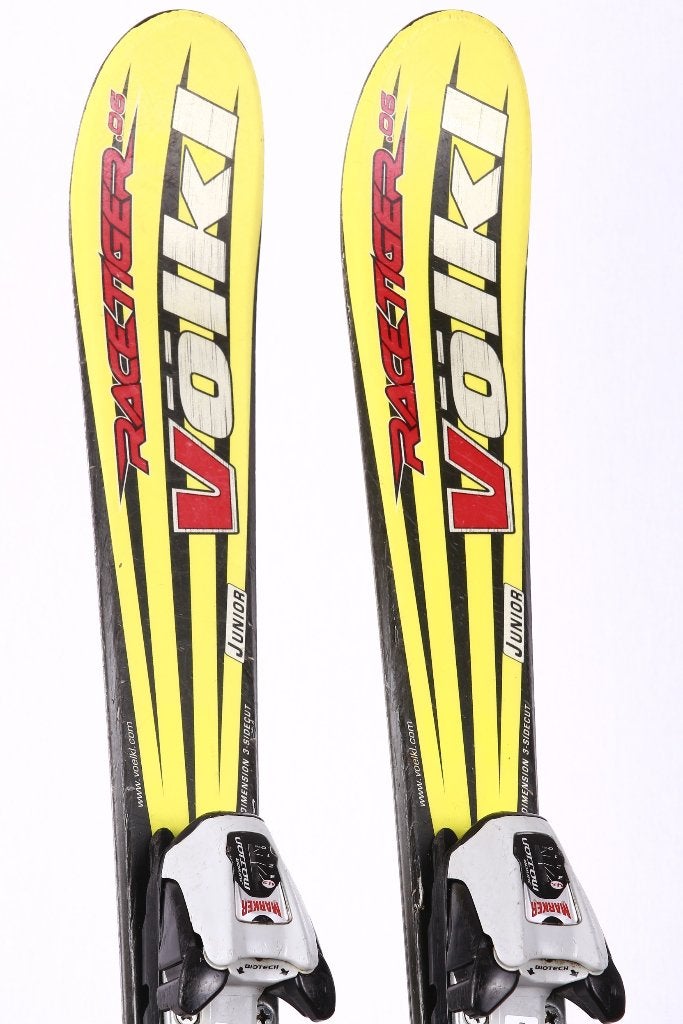 110 cm kinder ski's VOLKL RACETIGER 06 JR + Marker Moti 4.5, Sport en Fitness, Overige merken, Gebruikt, Verzenden, 100 tot 140 cm