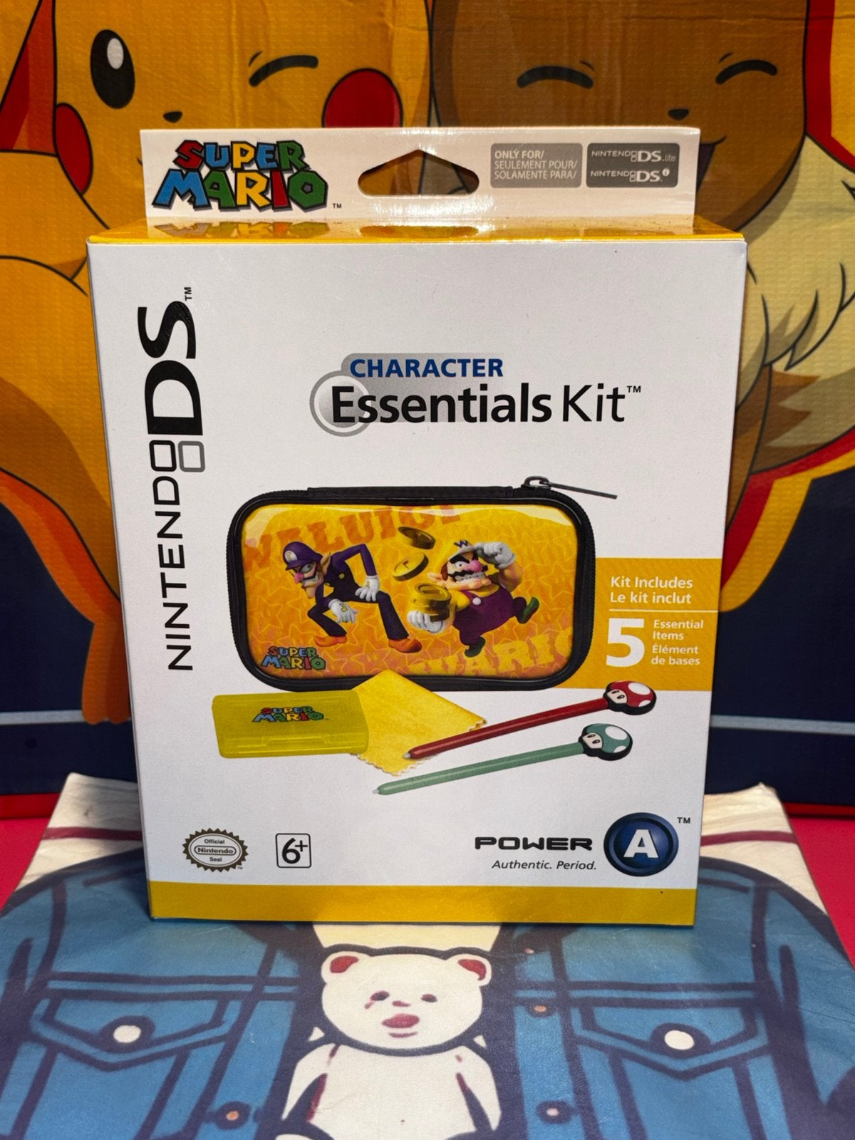 Accessoires Nintendo DS PowerA Super Mario Wario Waluigi, Games en Spelcomputers, Games | Nintendo DS, Ophalen of Verzenden, Nieuw
