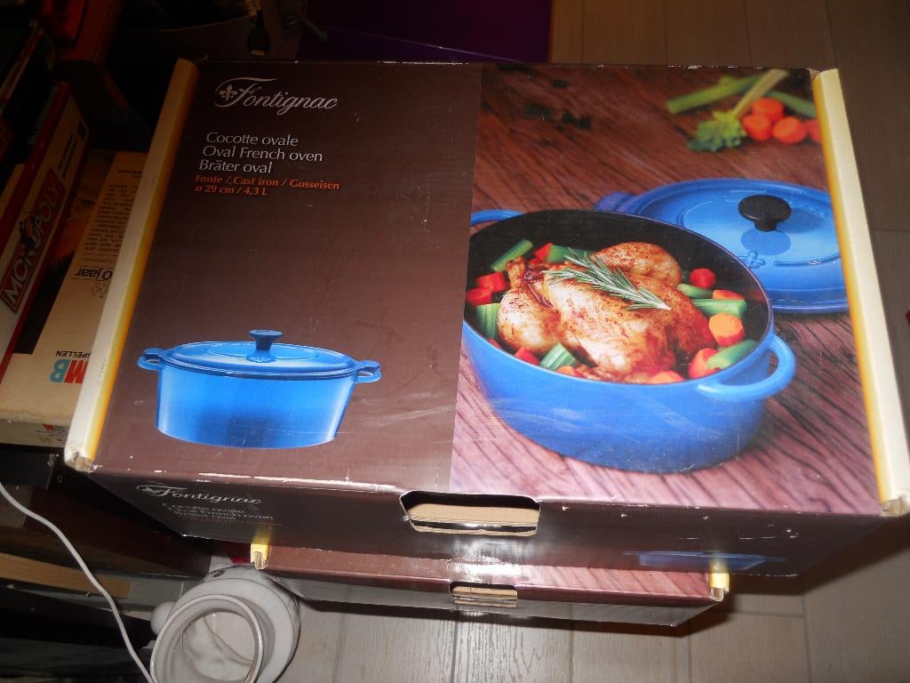 Gietijzer stoofpot FONTIGNAC, Huis en Inrichting, Keuken | Potten en Pannen, Gietijzer, Nieuw, Keramische plaat, Ophalen