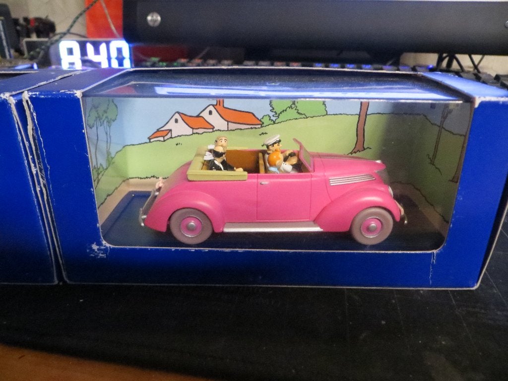 Kuifje auto, Ophalen, Gebruikt, Auto