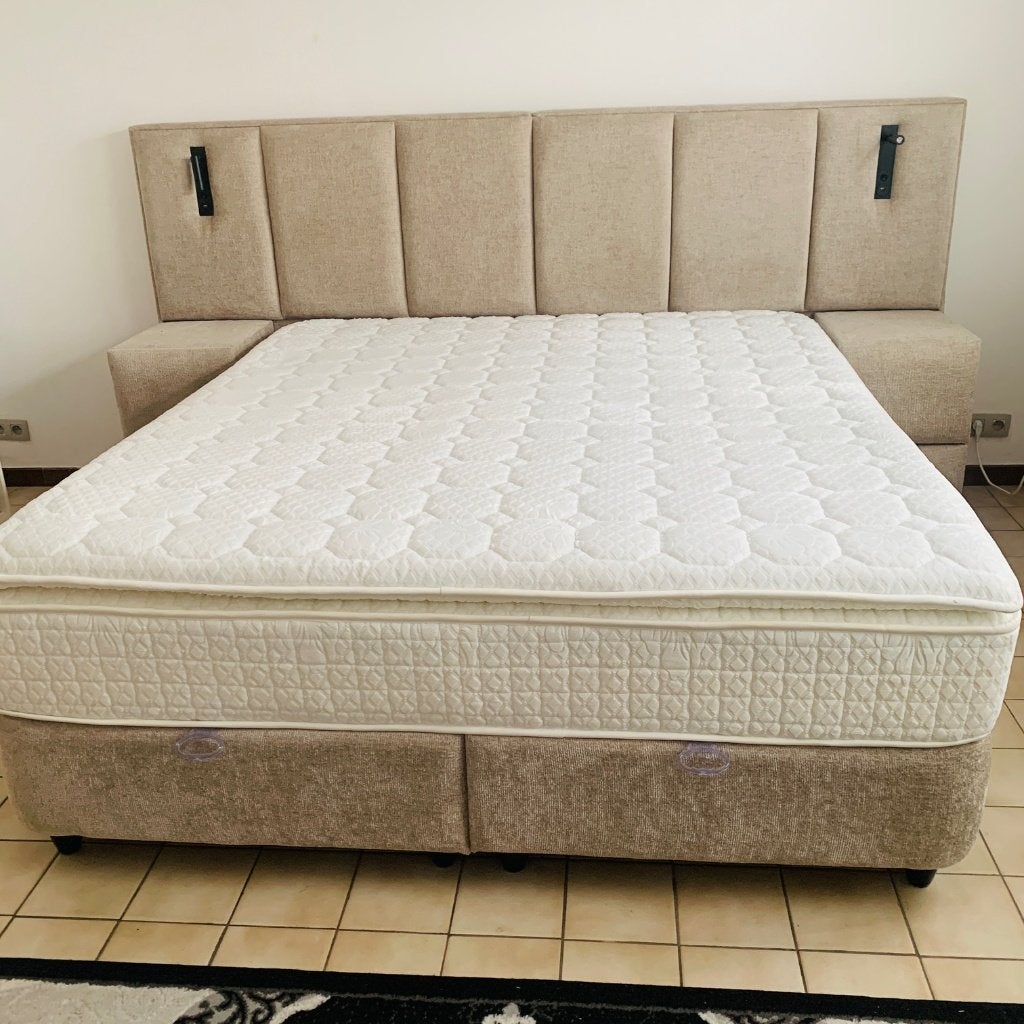 Tweepersoonsbed, Maison & Meubles, Enlèvement ou Envoi, Queen size, Comme neuf, 180 cm