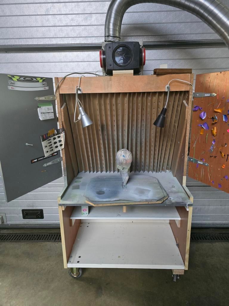 Afzuigtafel afzuigwand spuitcabine airbrush afzuiging, Ophalen