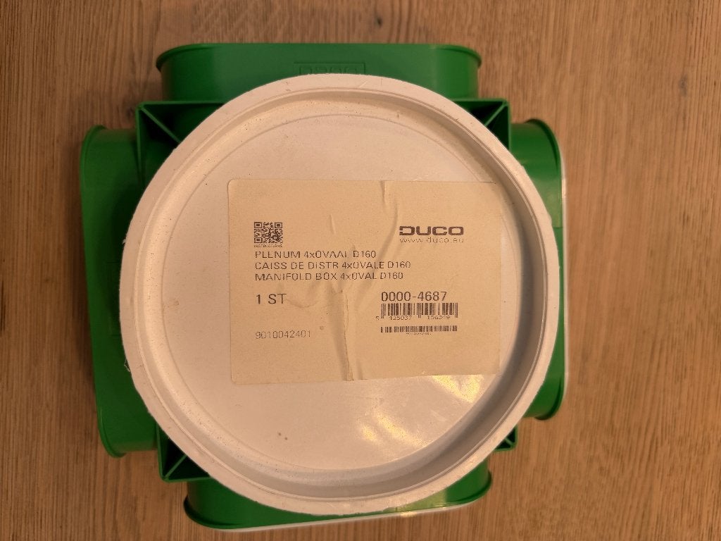 Plénum de sol et de plafond Duco DucoFlex 4x oval, Enlèvement ou Envoi, Neuf, Ventilateur et Extracteur
