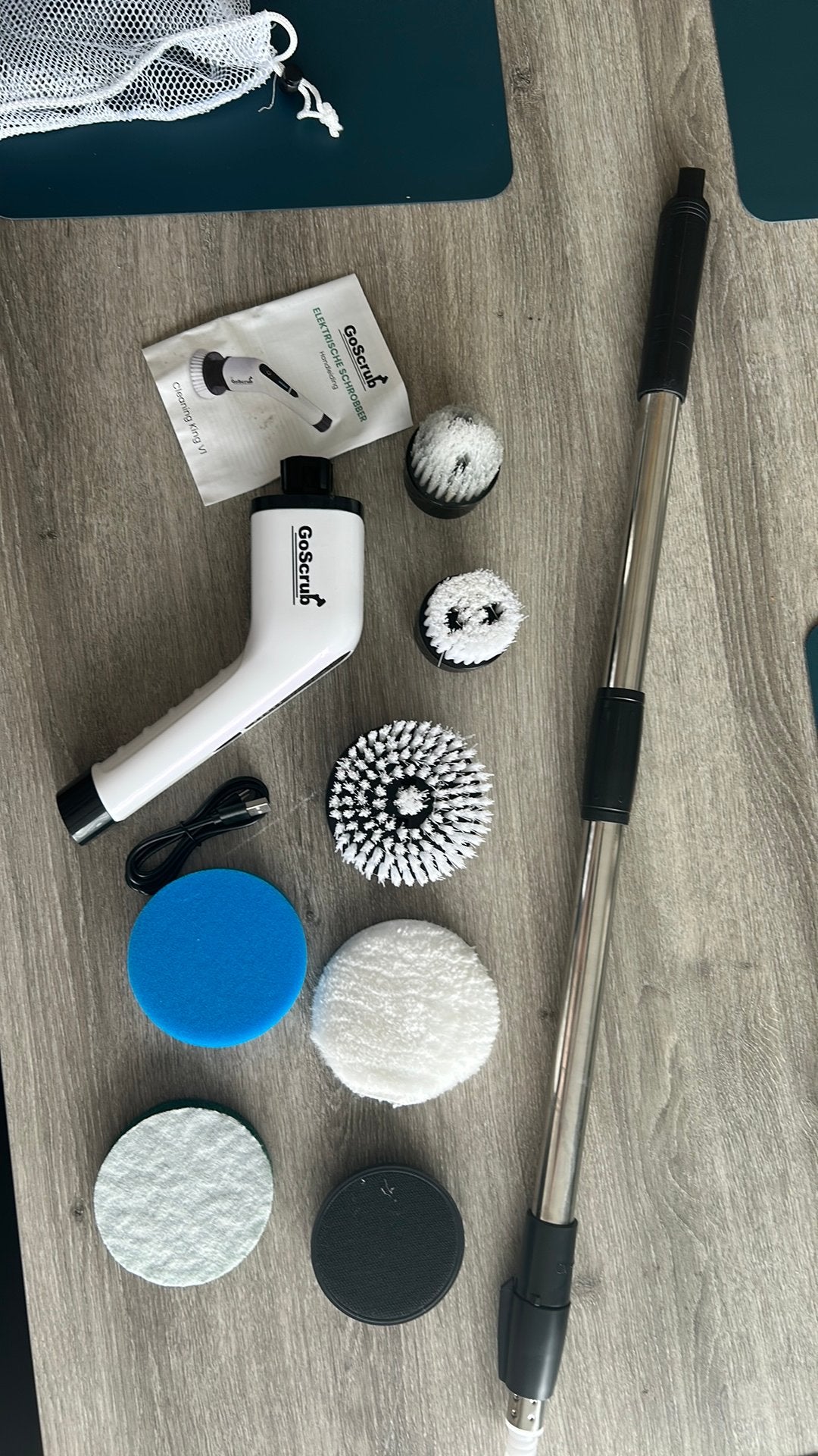 Zo goed als nieuwe GoScrub Elektrische Schoonmaakborstel, Maison & Meubles, Produits de nettoyage, Enlèvement, Produit de nettoyage