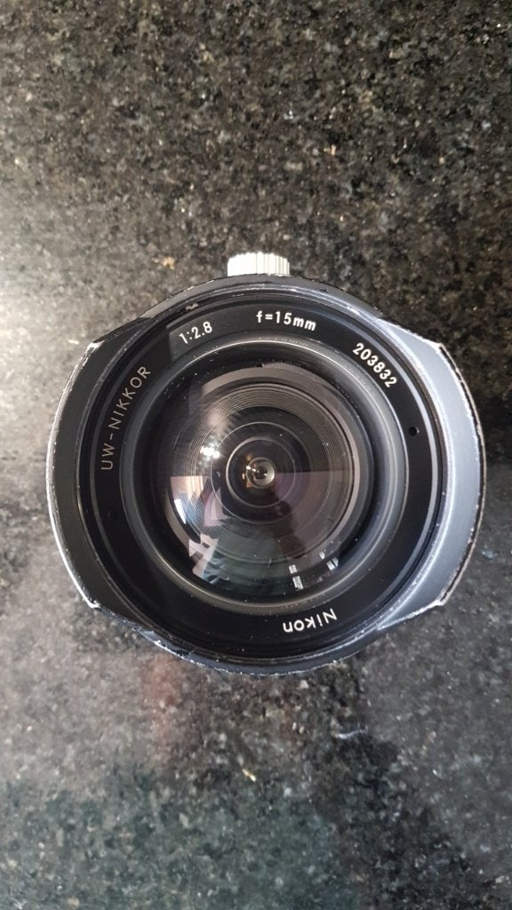 uw nikkor 15mm 2.8 lens en nauticam NA a7 adapter, Verzenden, Zo goed als nieuw