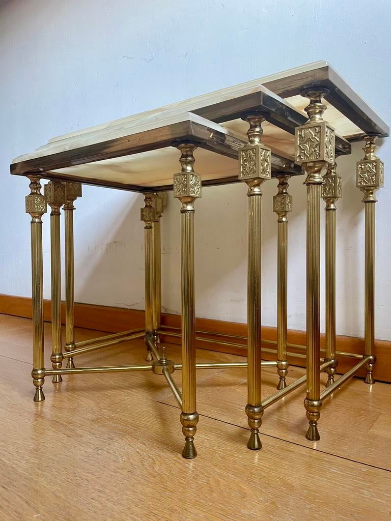 Tables d'appoint vintage en marbre, Enlèvement, Utilisé