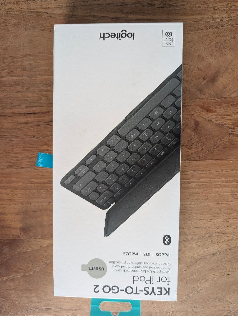 LOGITECH Toetsenbord Keys-To-Go 2 Qwerty € 49, Computers en Software, Toetsenborden, Logitech, Nieuw, Ophalen of Verzenden, Draadloos
