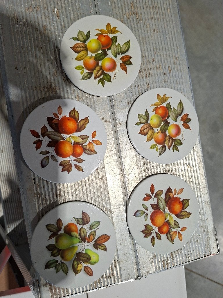 5 onderleggers voor glas, Ophalen, Glasonderzetter, Zo goed als nieuw, Overige materialen