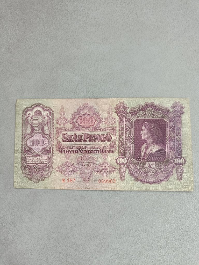 Biljetten Hongarije. Száz Pengö. 100 Pengö., Enlèvement ou Envoi, Hongrie, Billets en vrac
