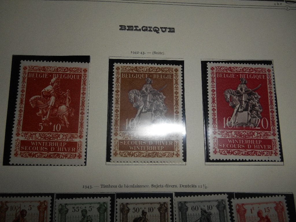 Lot de 3 Timbres Belge ( ST Martin) de 1942, Timbres & Monnaies, Enlèvement ou Envoi
