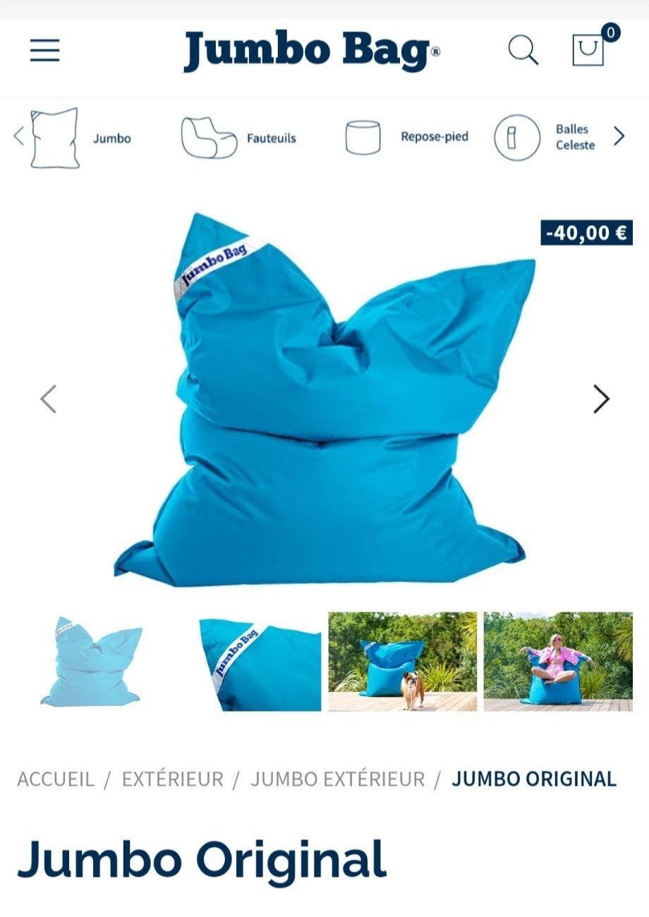 Poufs Jumbo Bags original, Ophalen