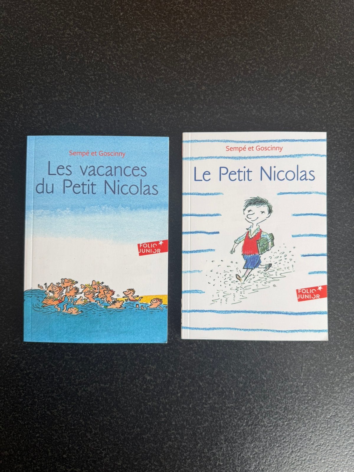 Lot de 2 livres, le petit nicolas, Livres, Enlèvement ou Envoi, Comme neuf