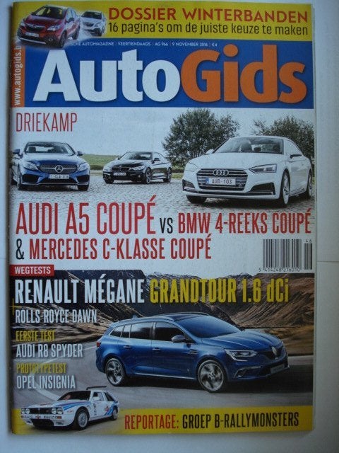AutoGids 966 Rolls-Royce Dawn Audi A5 BMW 4 Mercedes C Coupé, Envoi, Utilisé, Général
