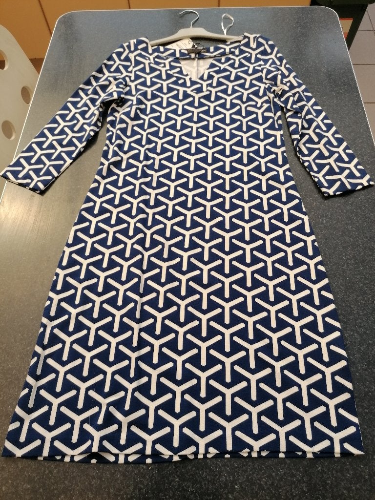 nieuwe jurk JBC, blauw- wit print, 36, rekbare stof, Blauw, JBC, Nieuw, Ophalen of Verzenden