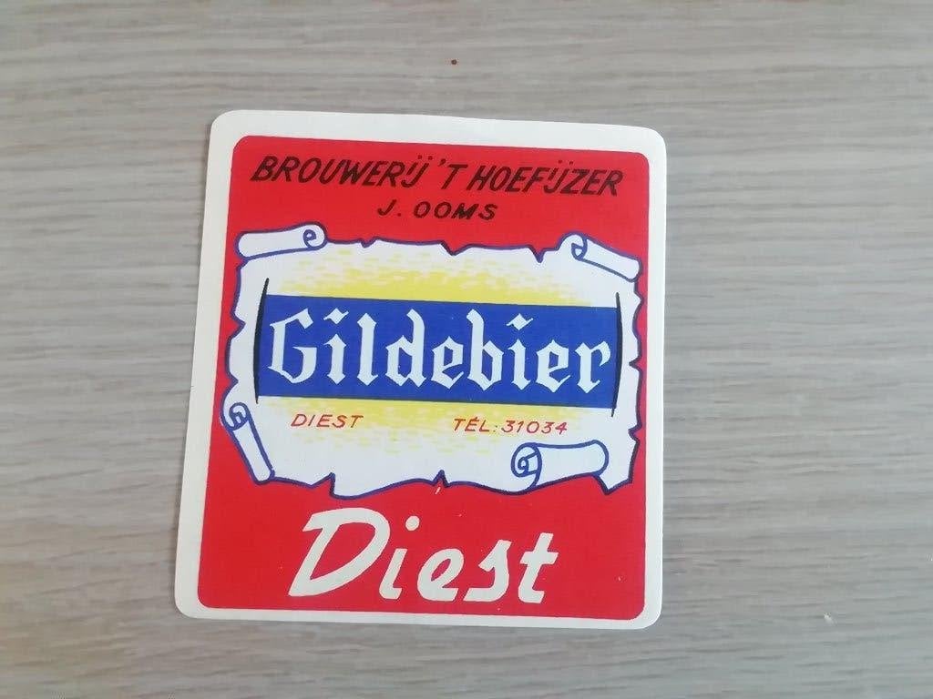 Bier etiket gildebier Diest, Verzamelen, Biermerken, Ophalen of Verzenden