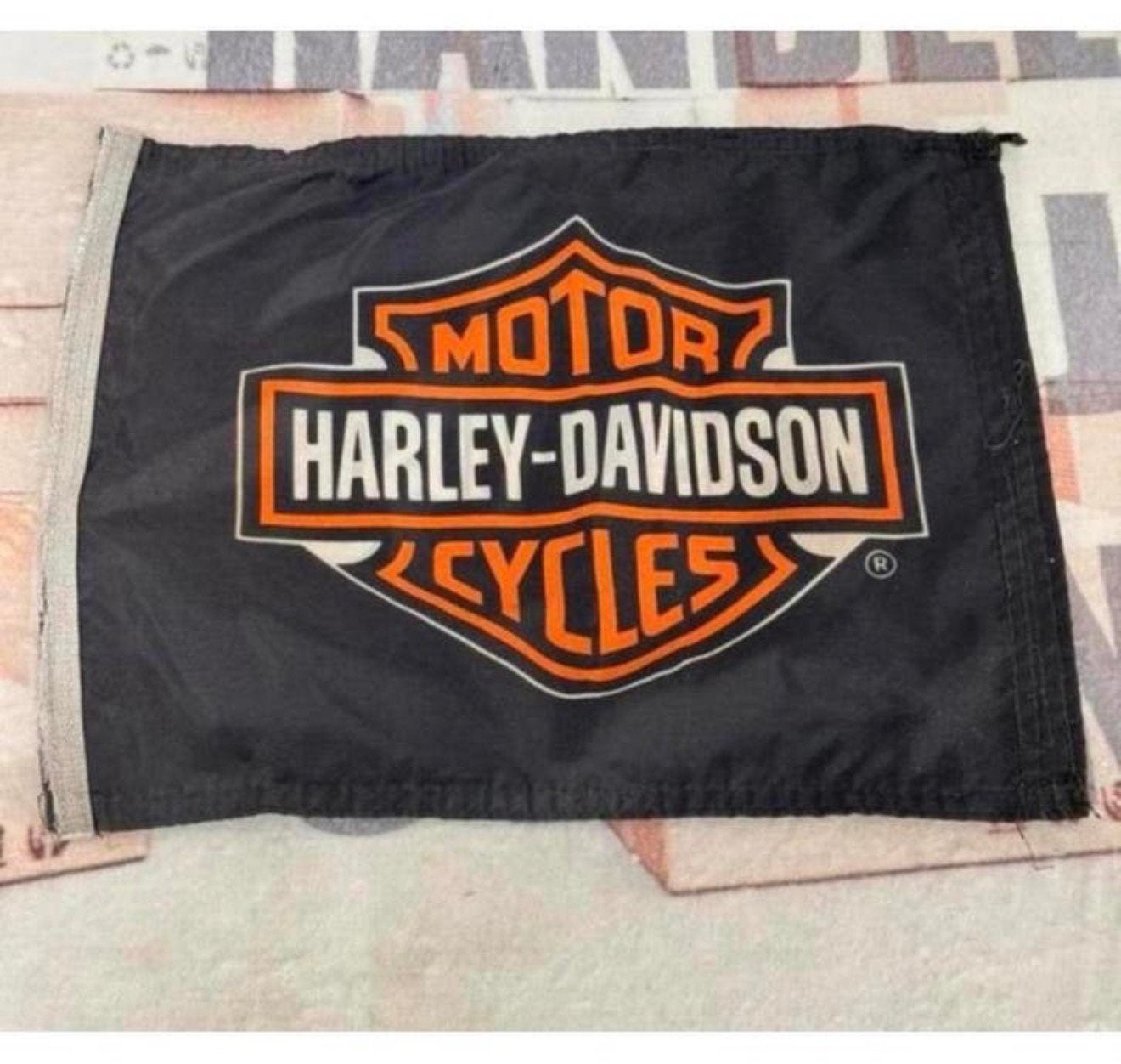 Vlag Motor Harley Davidson Cycles vintage dubbelzijdig flag, Ophalen of Verzenden, Zo goed als nieuw