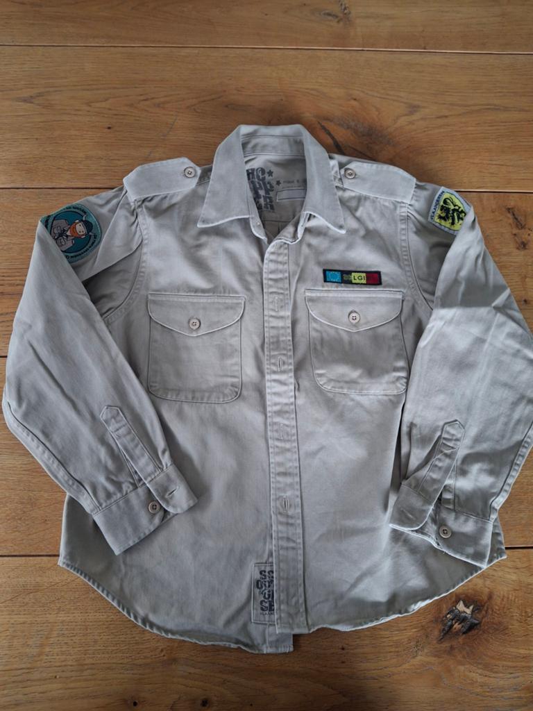 Scoutshemd 8 jaar, Kinderen en Baby's, Kinderkleding | Maat 122, Ophalen of Verzenden, Zo goed als nieuw