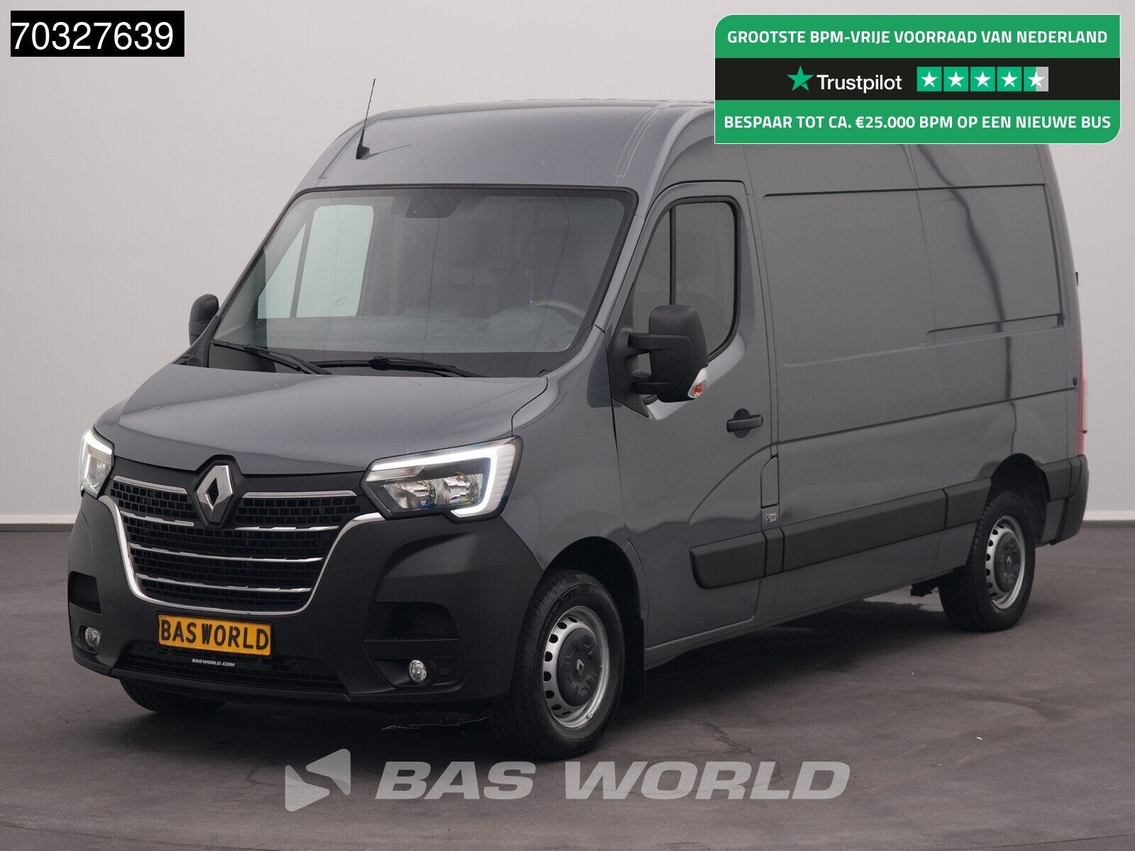 Renault Master 135PK L2H2 LED Airco Cruise Camera Parkeersen, Auto's, 135 pk, Stof, Gebruikt, Euro 6