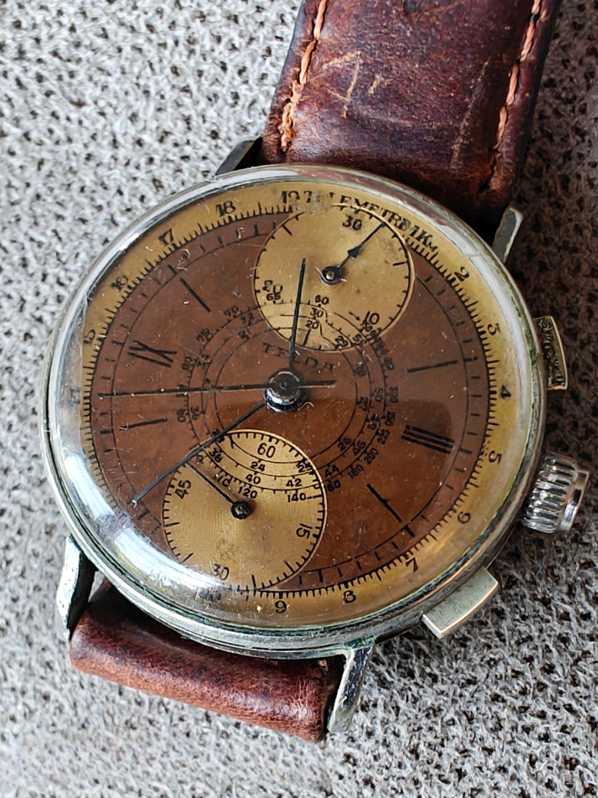 Chronographe antiquités, Enlèvement ou Envoi, Acier