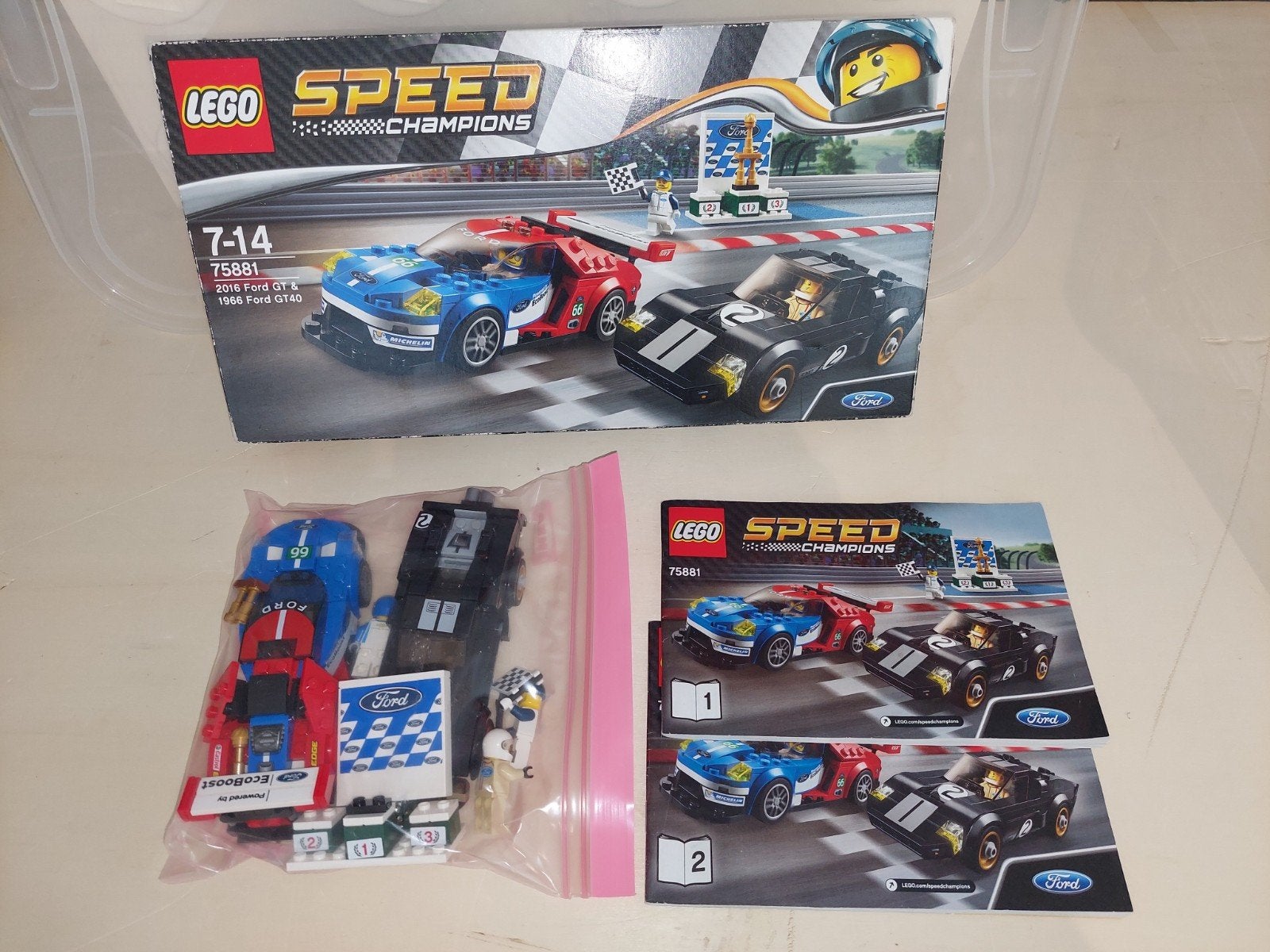 Lego Speedchampions 75881 Ford Gt & Gt 40, Enlèvement ou Envoi, Lego, Ensemble complet, Complet