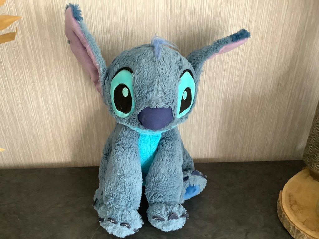 Disney Stitch pluche character (37 cm), Disney, Disney, Overige typen, Blauw