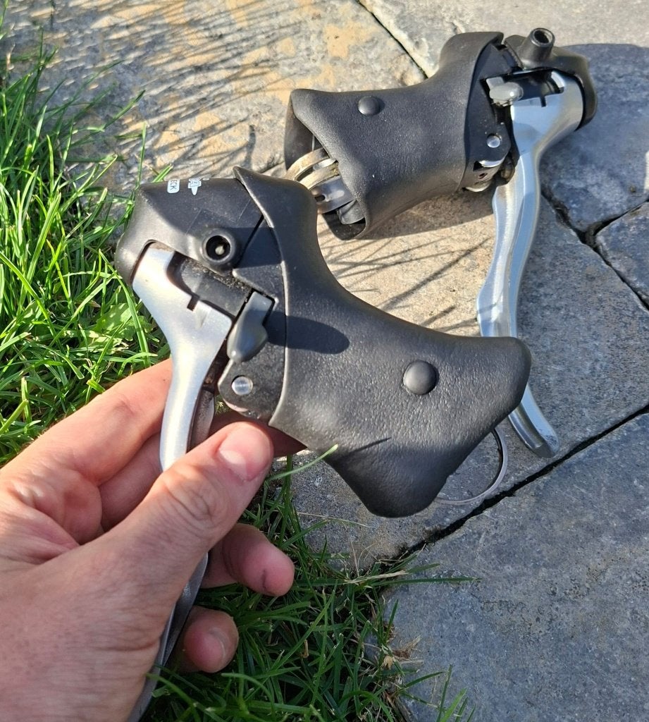 Vintage shimano - Sora - Shifters/Voor en achterderailleur, Fietsen en Brommers, Ophalen, Gebruikt, Overige typen, Oldtimerfiets