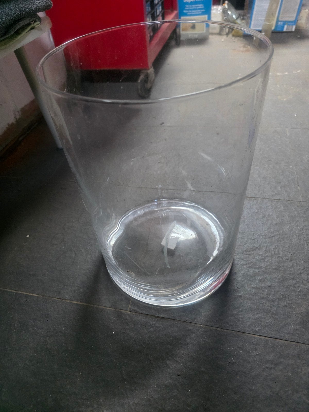 2 grote vazen, Ophalen, Glas, 35 cm