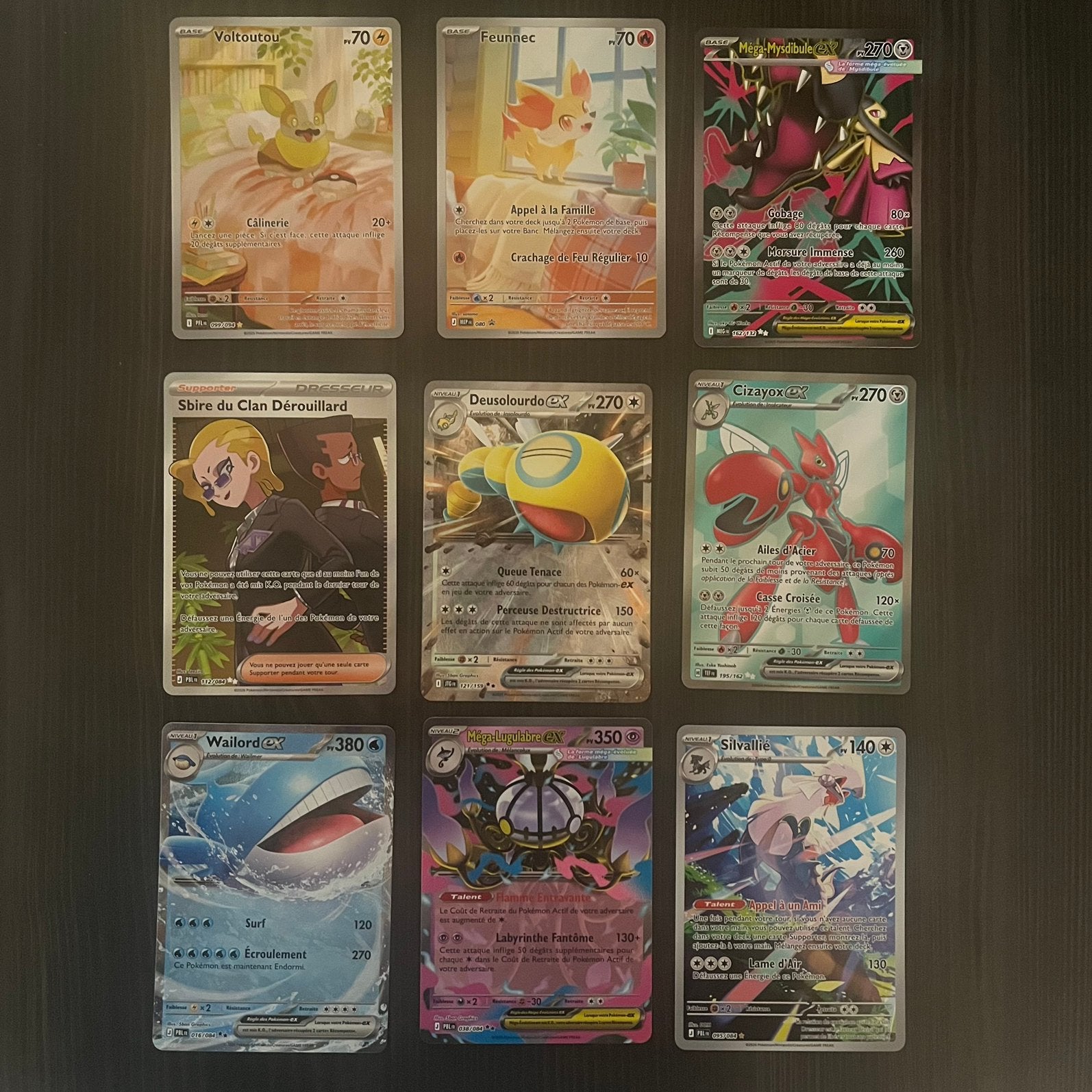 Lot de 9 cartes Pokémon, Enlèvement ou Envoi, Comme neuf