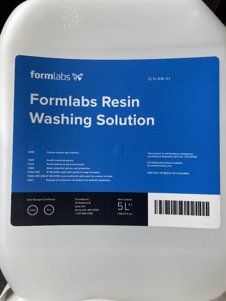 Solution de lavage de résine Formlabs 5 L, neuve, Informatique & Logiciels, Enlèvement, Neuf, Résine, Formlabs