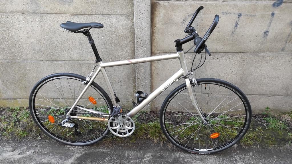 Koersfiets Btwin goede staat, Autres marques, Frein sur jante, Comme neuf, Enlèvement