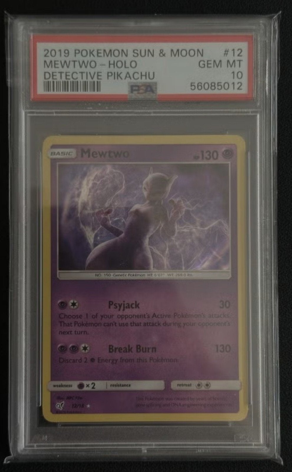 Pokémon Mewtwo Holo #12 – Detective Pikachu – PSA 10
€ 775,0, Hobby en Vrije tijd, Verzenden