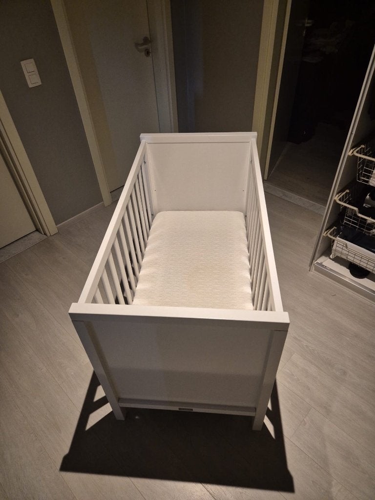 Babybed Quax, Mila White 60x120, Zo goed als nieuw, Minder dan 140 cm, Minder dan 70 cm, Ophalen