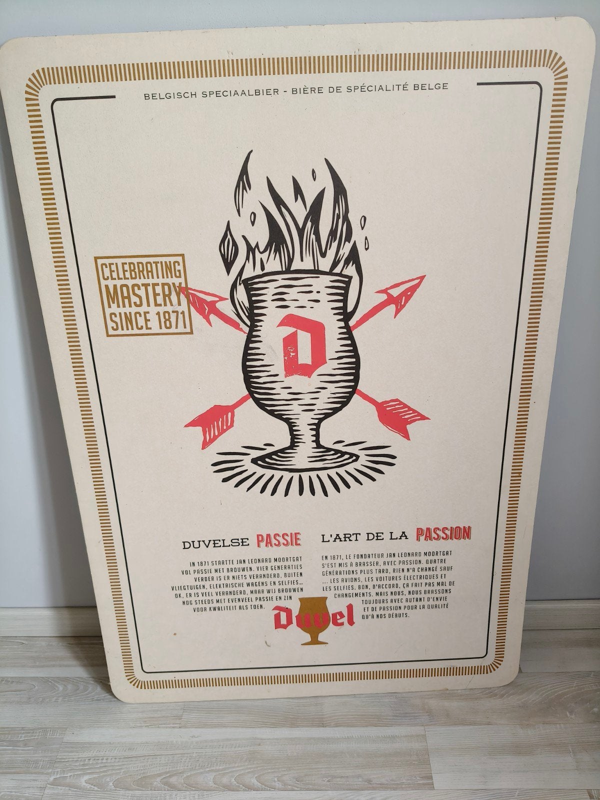 Duvel bierkaart, Enlèvement ou Envoi, Neuf, Panneau, Plaque ou Plaquette publicitaire, Duvel