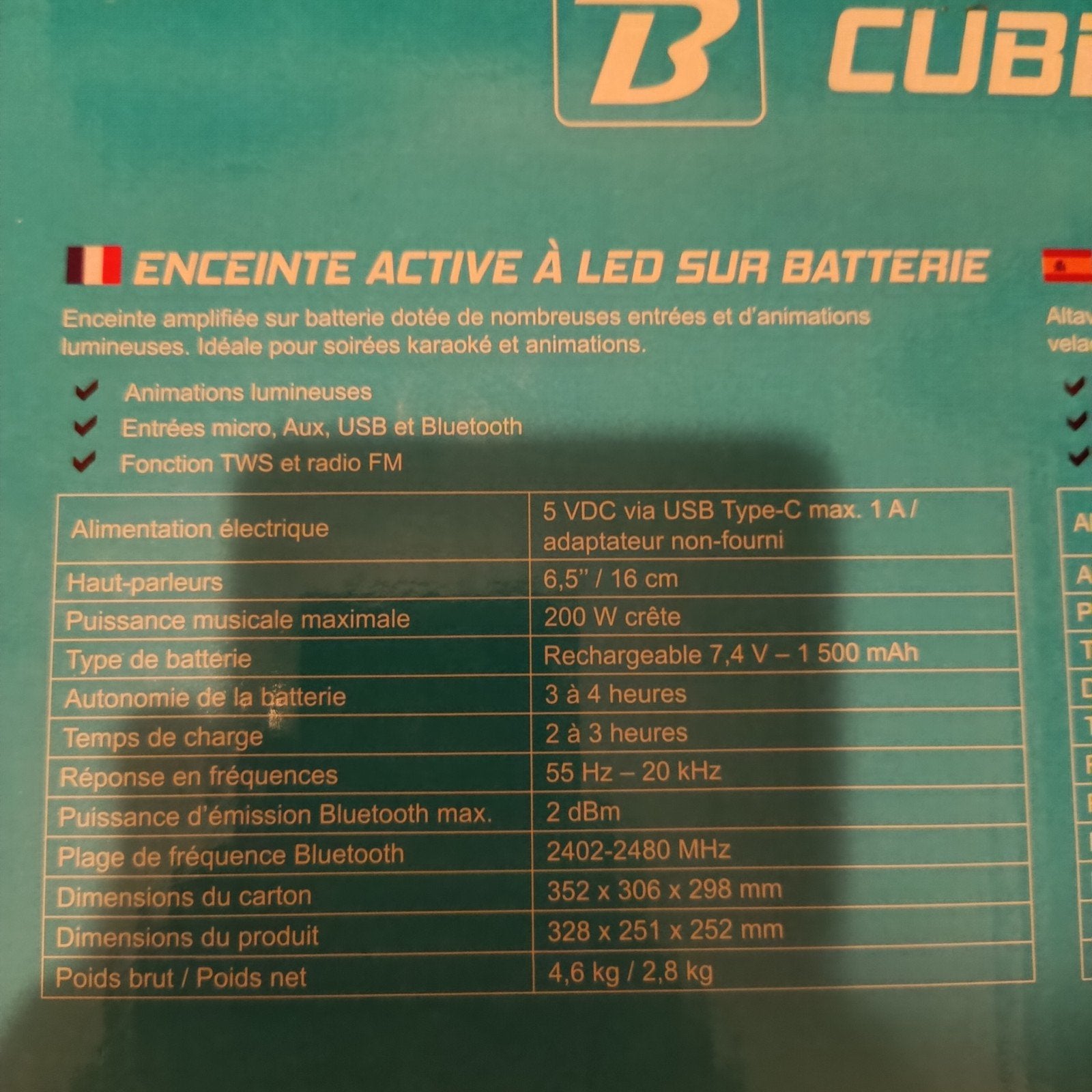 Baffle neuf avec boîte jamais utilisé, Diversen, Overige Diversen, Ophalen of Verzenden, Nieuw