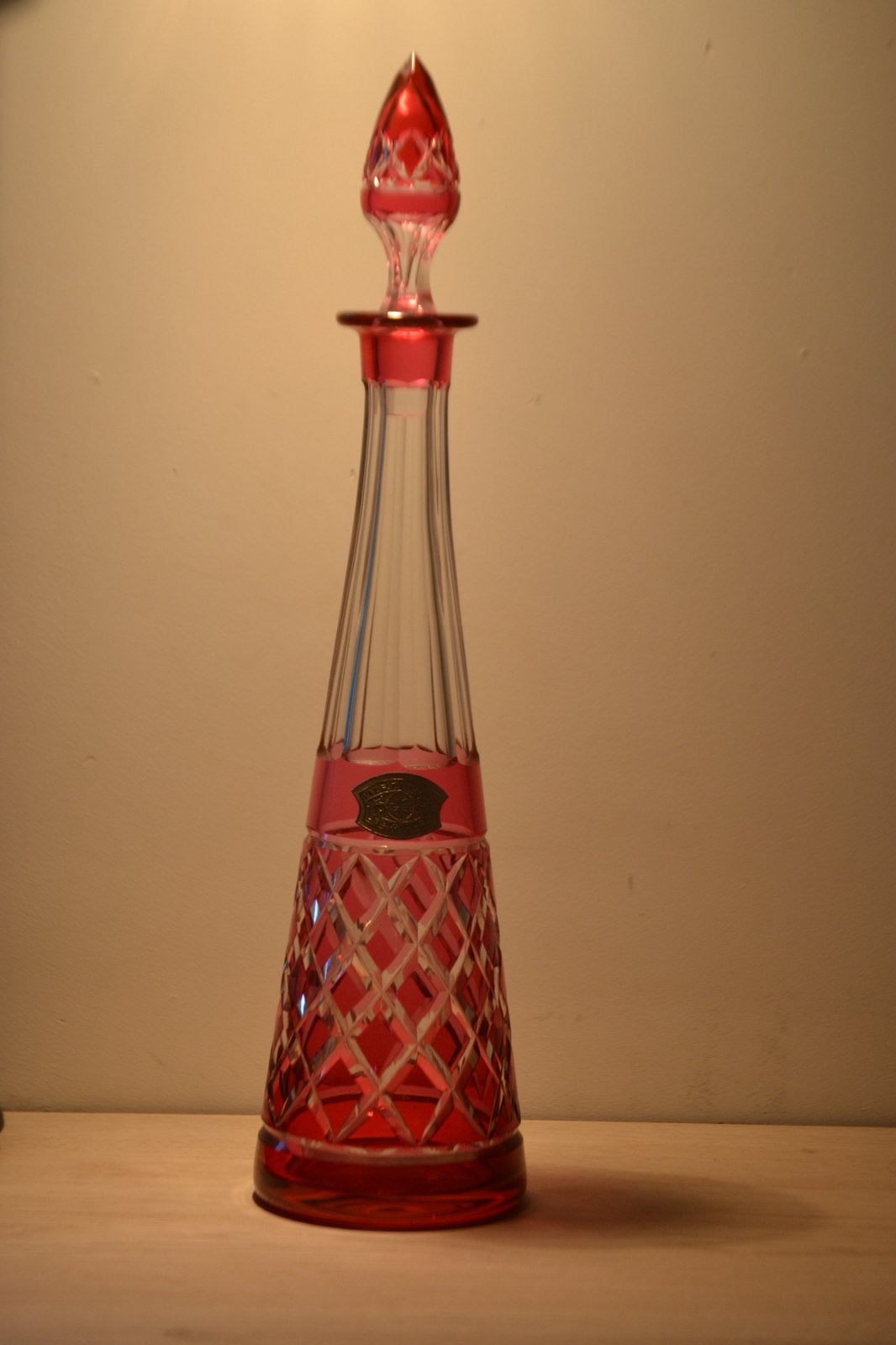 Val Saint Lambert carafe, Antiek en Kunst, Antiek | Glaswerk en Kristal, Ophalen of Verzenden
