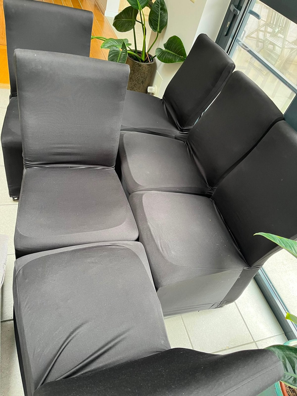 Stoelen op wieltjes, Enlèvement, Utilisé, Met wieltjes, zwart