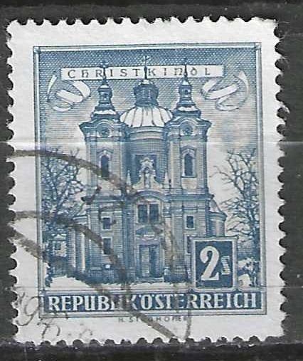 Oostenrijk 1957/1965 - Yvert 873A - Christkindl-kerk (ST), Verzenden, Gestempeld