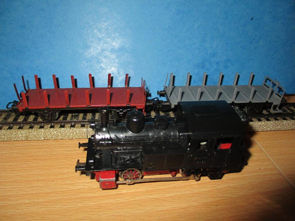 Marklin 3029 Antex (2 essieux ) + 2 wagons, Hobby & Loisirs créatifs, Enlèvement ou Envoi, Utilisé, Set de Trains, Märklin