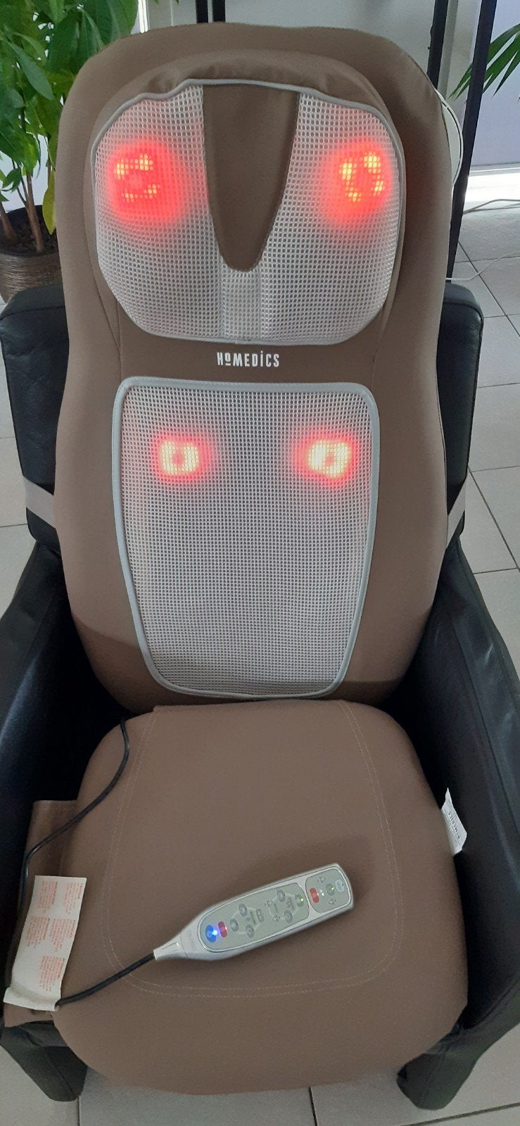 HoMedics Shiatsu 2-in-1 Massagekussen SBM-550H-EU | NIEUWSTA, Enlèvement ou Envoi, Comme neuf, Chaise de massage ou Coussin