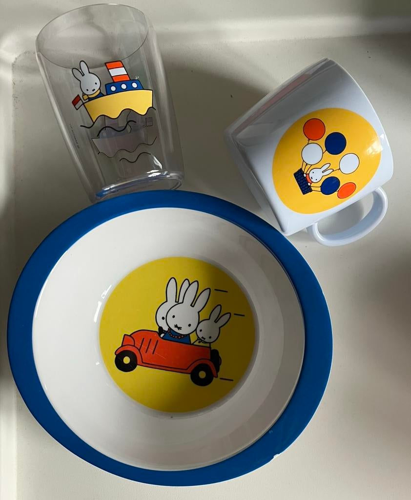 Eetservies setje Nijntje (Mepal), Kinderen en Baby's, Ophalen, Zo goed als nieuw