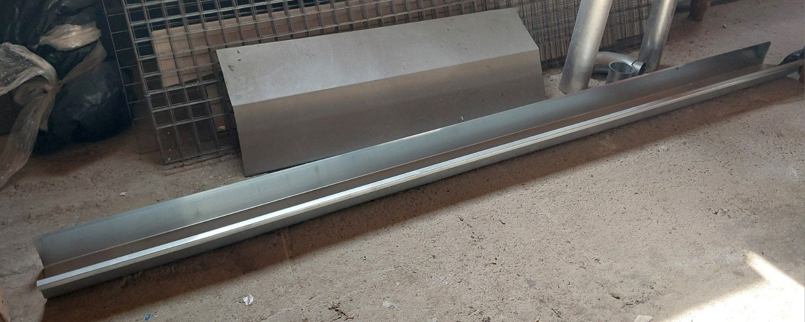 Nieuwe dakgoot, Doe-het-zelf en Bouw, Metalen, Ophalen, Nieuw, Overige metalen