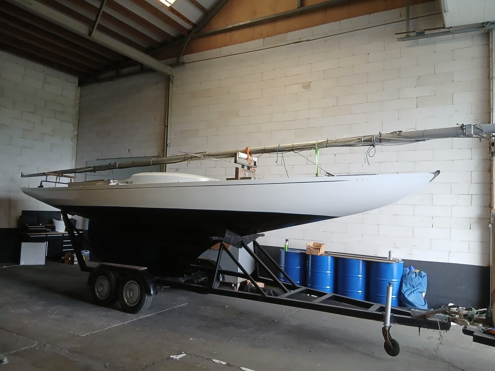 Børresen Draak Zeilboot 1974 met trailer, Watersport en Boten, Ophalen, Zo goed als nieuw, Aluminium