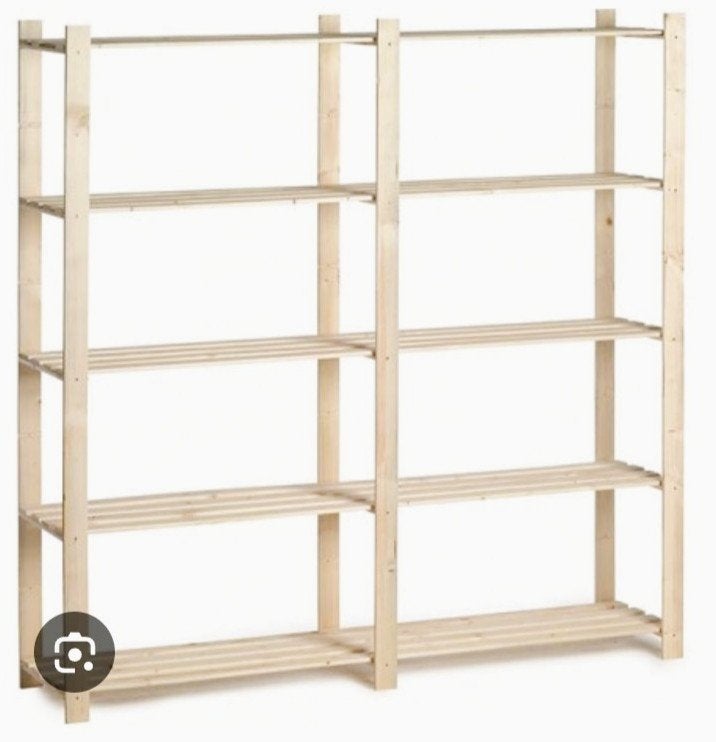 double étagère en bois couleur miel, très bon état, Maison & Meubles, Armoires | Étagères, Enlèvement