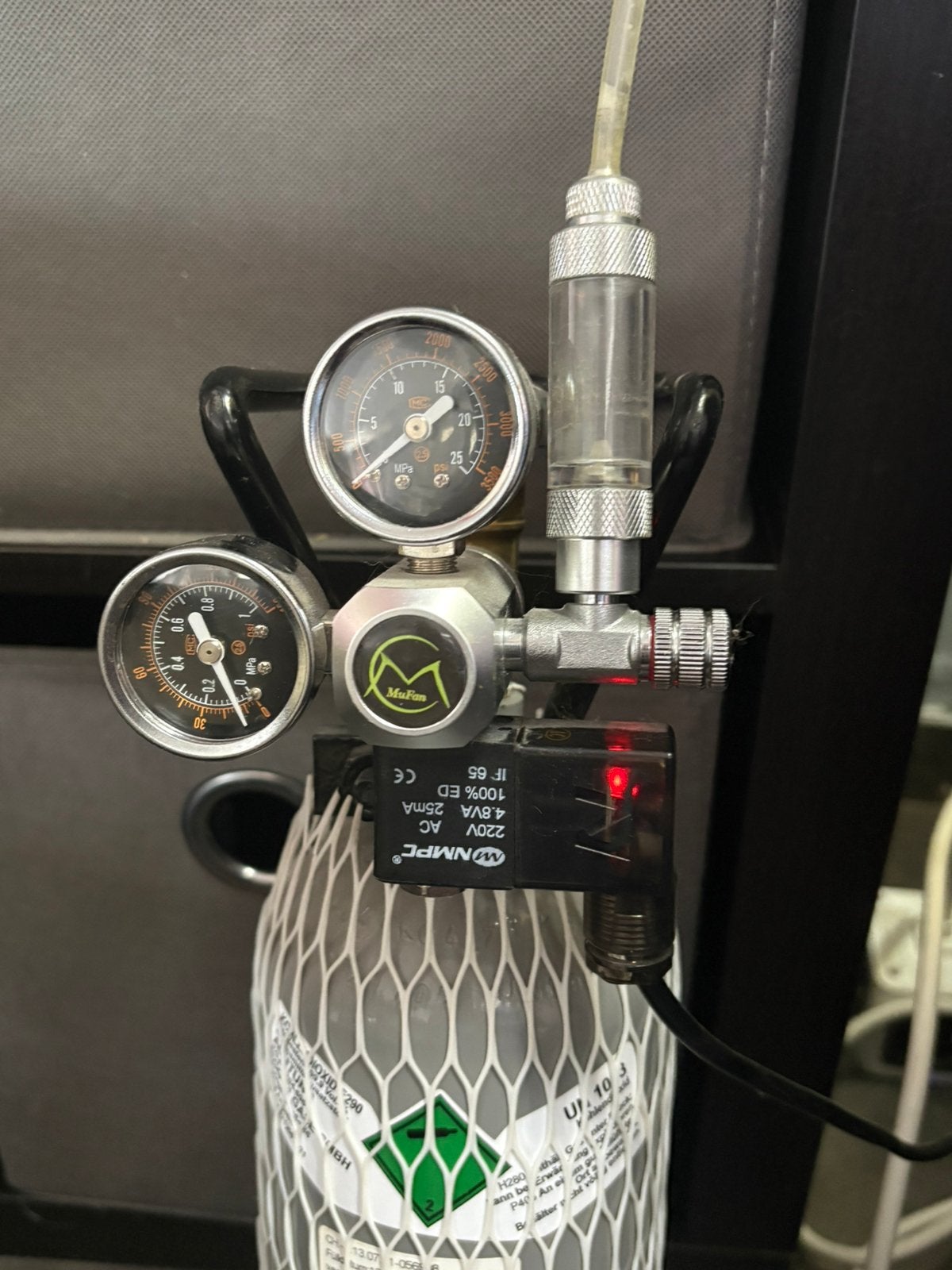 Co2 art dual stage set+difuser+drop checker, Ophalen, Zo goed als nieuw