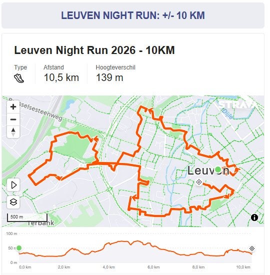 2 Tickets Nightrun Leuven 5 september 2026, Tickets en Kaartjes, Evenementen en Festivals, Twee personen