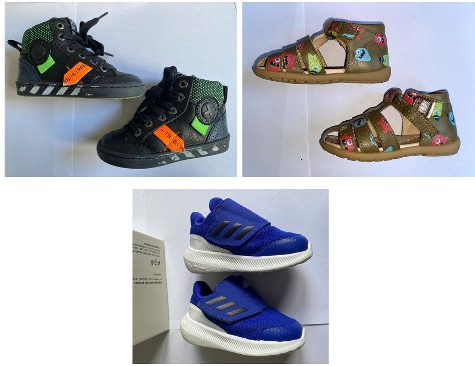 Mooi Merkschoenen - Maat 21 (Adidas, Shoesme, Lunella), Kinderen en Baby's, Babykleding | Schoentjes en Sokjes, Zo goed als nieuw