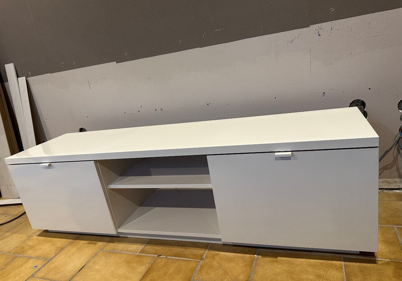 Meuble TV IKEA blanc laqué à vendre, Enlèvement, Comme neuf