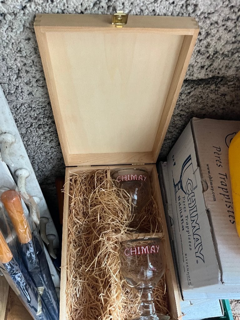 Coffret Chimay, Verzamelen, Glas en Drinkglazen, Ophalen of Verzenden, Zo goed als nieuw, Bierglas