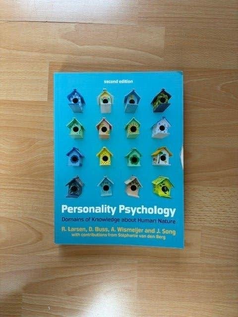 Personality Psychology, Boeken, Studieboeken en Cursussen, Ophalen of Verzenden, Zo goed als nieuw, Hogeschool, R. Larsen, D. Buss, A. Wismeijer & J. Song